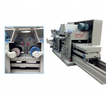 型材6米双磨头自动平面抛光机 JH-07C170-2L-6M